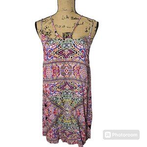 Angie Colorful Eclectic Resort Summer Dress